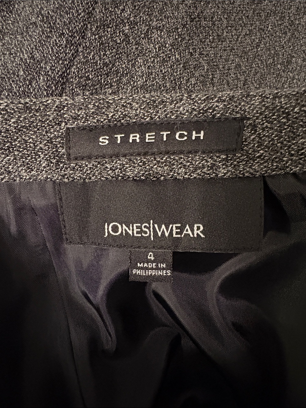 Jones Wear Gray A-Line Flared Midi Skirt - Picture 6 of 14